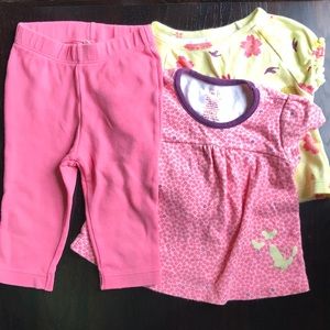 Tea collection set - leggings and 2 tunics